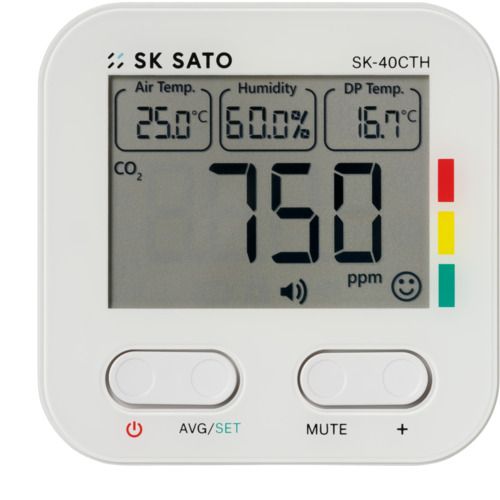 【期間限定!対象商品P2～20倍】 佐藤　ＣＯ２モニターミニ　ＳＫ－４０ＣＴＨ（１７３８－００）　1台 (173800) 18,383円