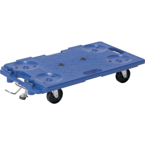 【期間限定!対象商品P2～20倍】 アイケー　樹脂製連結平台車　均等荷重１５０ｋｇ　４輪自在ストッパー付　1台 (R115S)