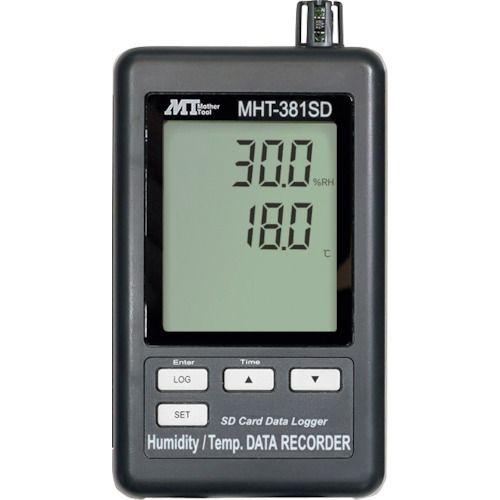 【期間限定!対象商品P2～20倍】 ＭＴ　データロガー温湿度計　1個 (MHT381SD)