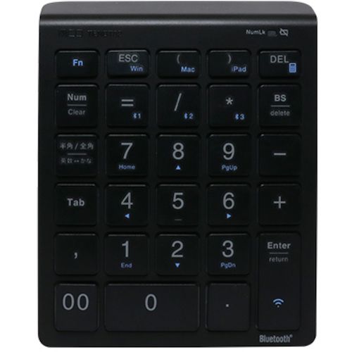 【期間限定!対象商品P2～20倍】 ＭＣＯ　Ｂｌｕｅｔｏｏｔｈ５．０対応　ワイヤレステンキー　1Ｐｋ (TENBT02BK)