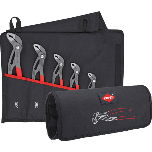 【期間限定!対象商品P2～20倍】 ＫＮＩＰＥＸ　ウォーターポンププライヤー　”コブラ５点セット”　ソフトプラスチックハンドル 1Ｓ 29,738円