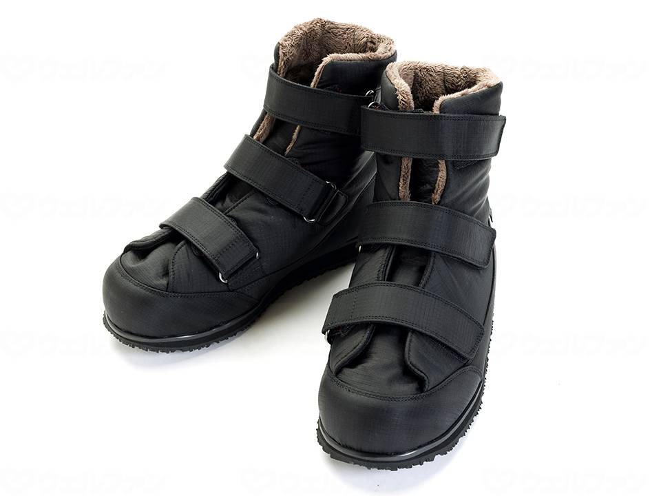 【SS押さえる 38万商いもの以上10%OFF】 徳武実業 大きく開く防寒ブーツII／黒いこと／Ｍ
