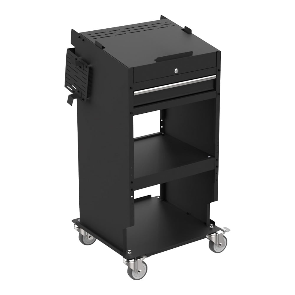【SS押さえる 38万商いもの以上10%OFF】 パソコン物の具手押し車 681×525×1124.9粍 ASB23031-03D 1台