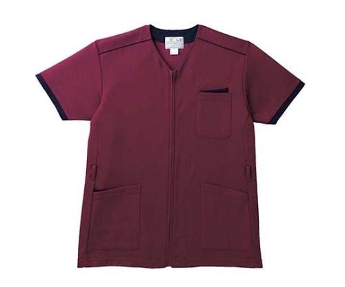 【SS制限事項 38万商いもの以上10%OFF】 ケアスクラブ（前開き）（ぶどう酒） CR153-18 L 1枚