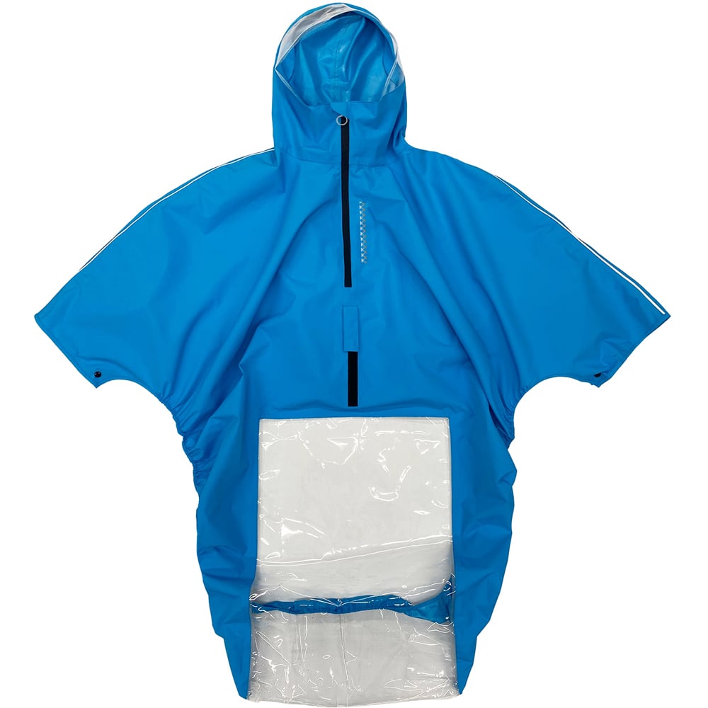 【SS制限事項 38万商いもの以上10%OFF】 車椅子雨水はおるっちゃ ポンチョ KS-002 青色 1箱（10枚入） KS-002 1箱(10枚入)