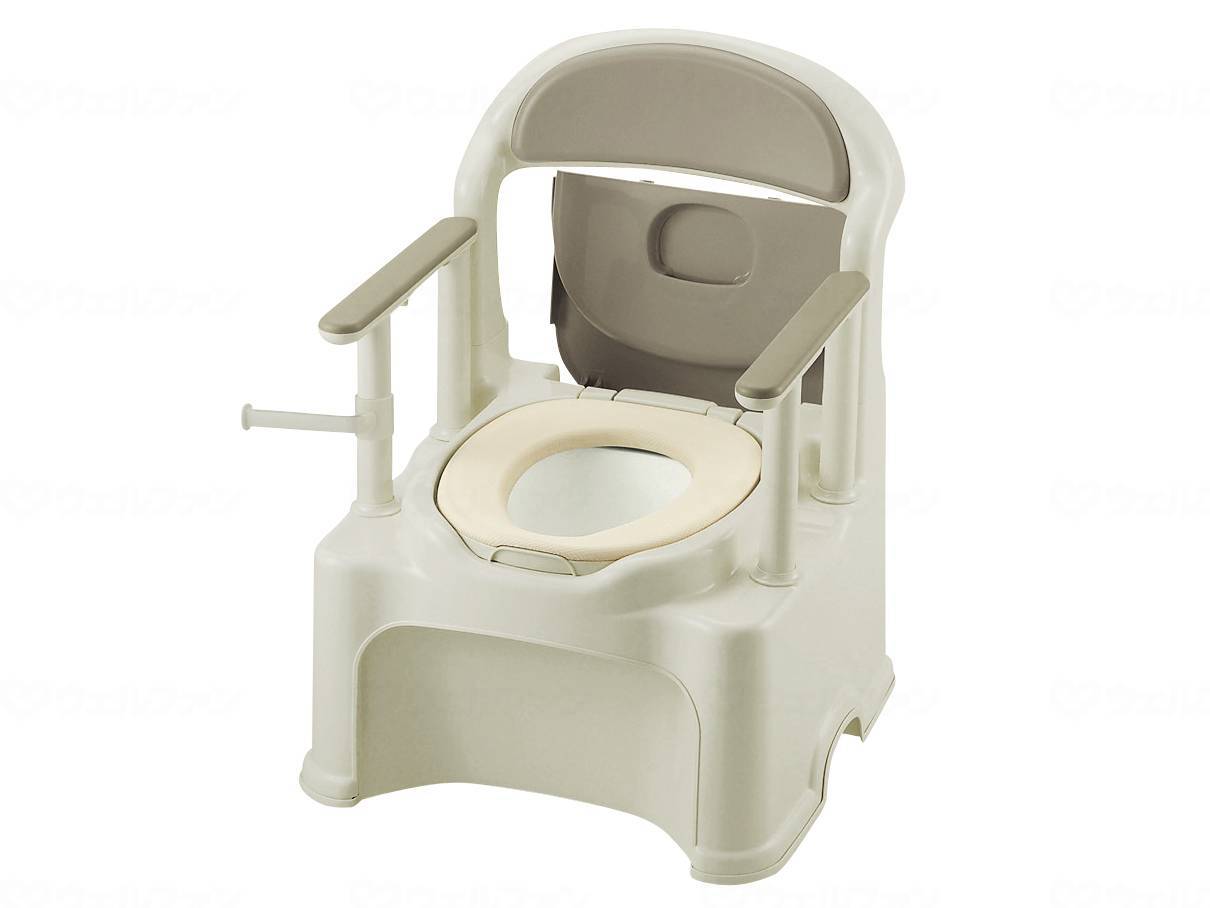 【期間限定!対象商品P2～20倍】 リッチェルﾎﾟｰﾀﾌﾞﾙﾄｲﾚきらくＰY２型 ｸﾞﾚｰ やわらか