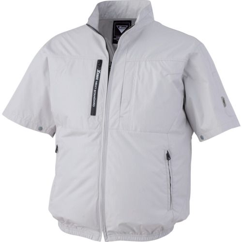 【期間限定!対象商品P2～20倍】 ＸＥＢＥＣ　空調服半袖ブルゾンＸＥ９８０３４－２２－３Ｌ　シルバーグレー 1着