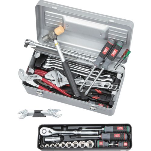 【期間限定!対象商品P2～20倍】 ＫＴＣ　工具セット（片開きメタルケースタイプ）［４４点］ 1Ｓ
