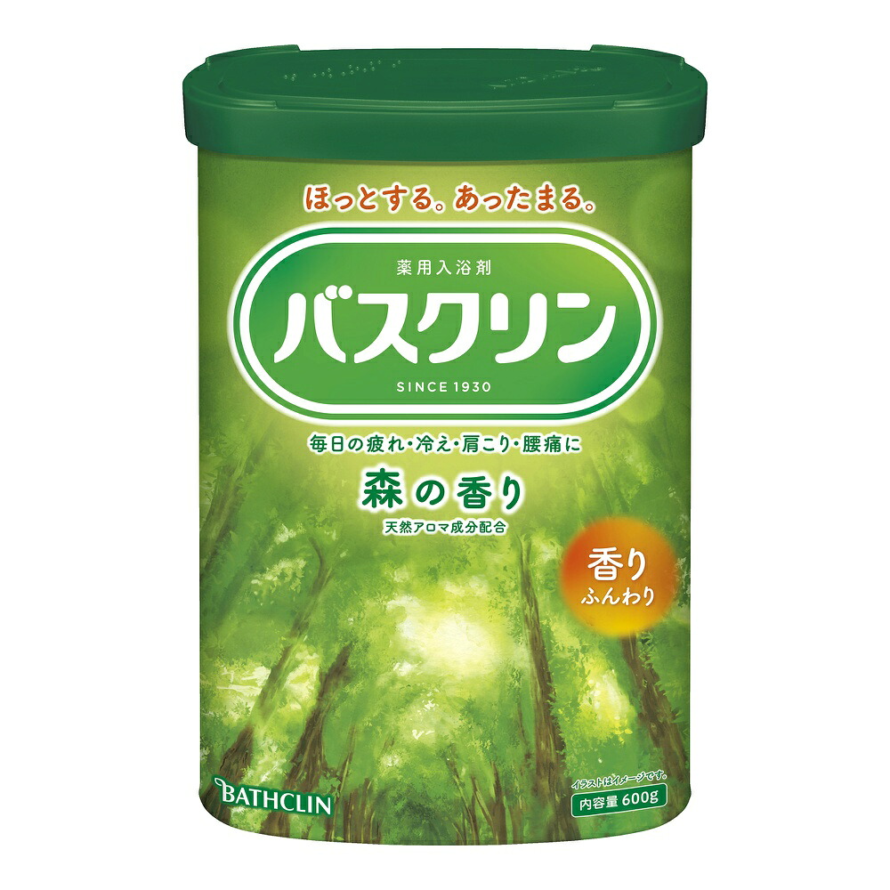 【期間限定!対象商品P2～20倍】 バスクリン　森の香り　６００Ｇ × 15点