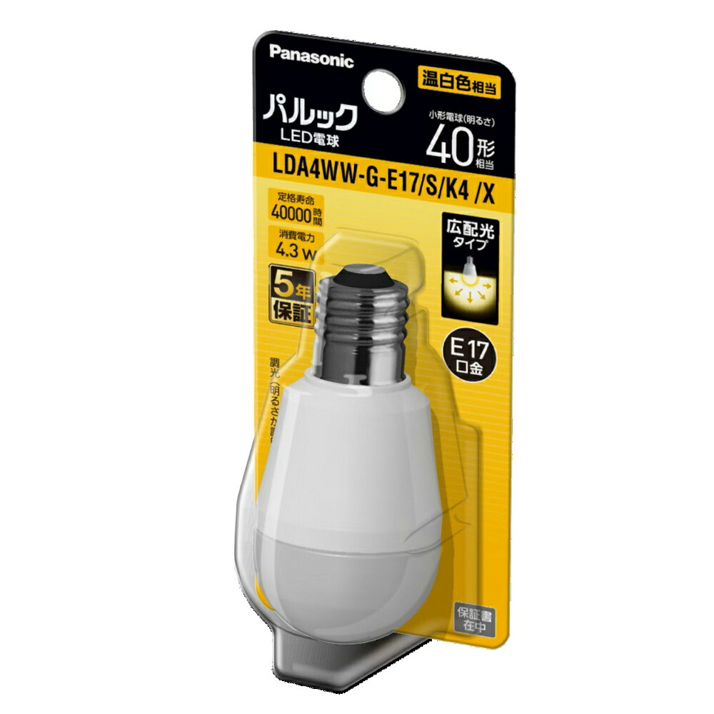 【期間限定!対象商品P2～20倍】 ＬＤＡ４ＷＷＧＥ１７ＳＫ４Ｘ　パルックＬＥＤ電球 × 10点