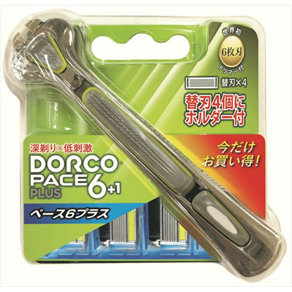 【期間限定!対象商品P2～20倍】 ペース６替刃４個プラスホルダー１本ＲＤ × 144点