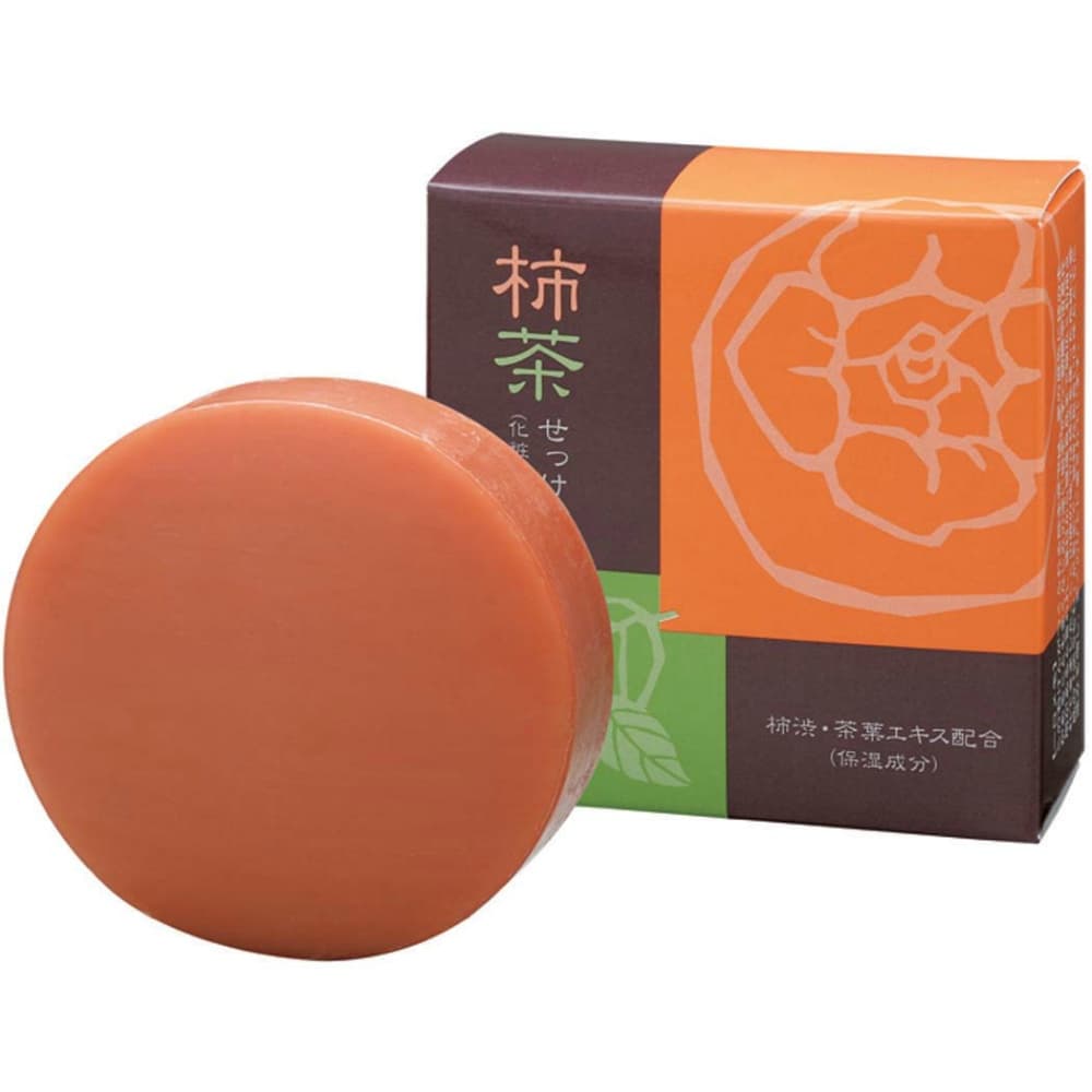 【期間限定!対象商品P2～20倍】 柿茶石けん　８０Ｇ × 72点