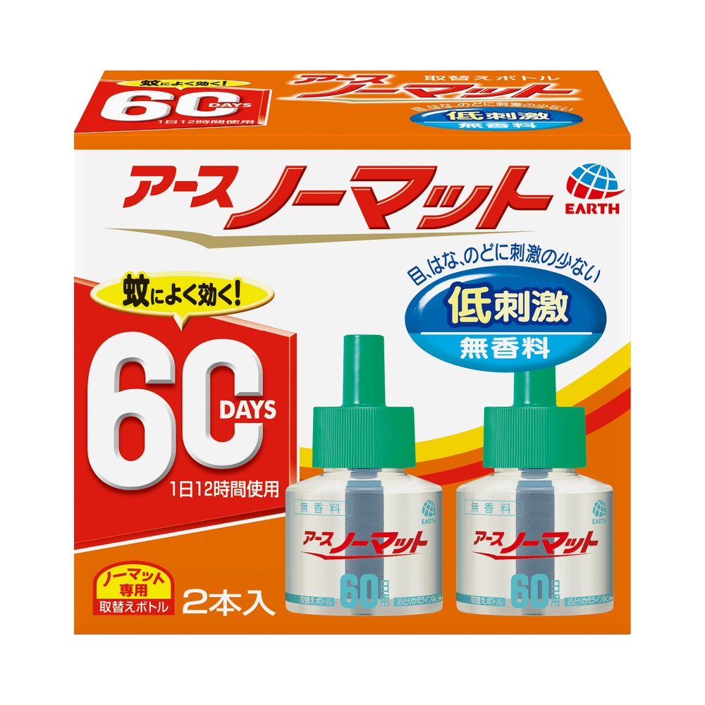 【期間限定!対象商品P2～20倍】 ２Ｐアースノーマット替６０日無香 × 30点