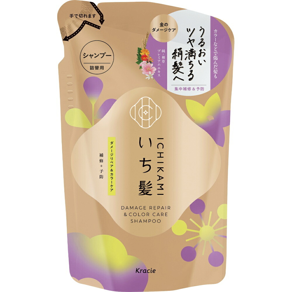 【期間限定!対象商品P2～20倍】 いち髪　ダメージリペア＆カラーケア　シャンプー　詰替用 × 18点