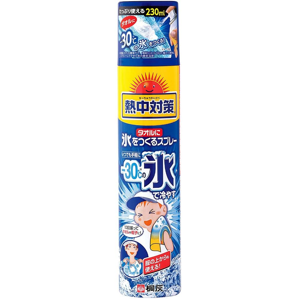 【期間限定!対象商品P2～20倍】 熱中対策タオルに氷をつくるスプレー２３０ＭＬ × 24点