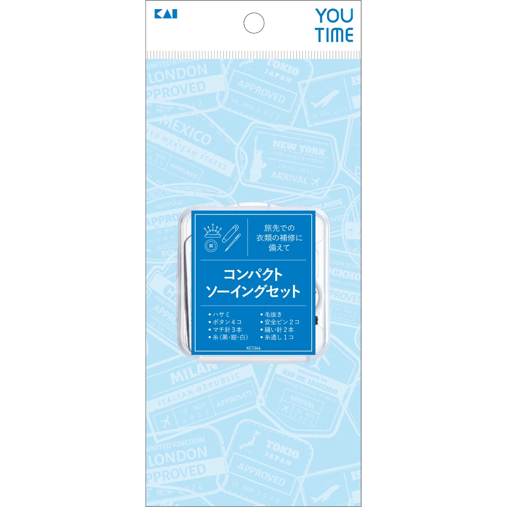 【期間限定!対象商品P2～20倍】 ＫＣ１３４４　ＹＯＵ　ＴＩＭＥ　コンパクトソーイングセット × 240点