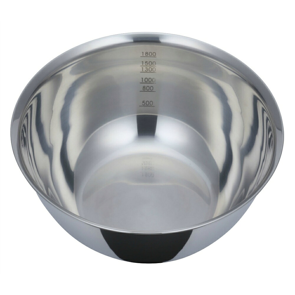 【期間限定!対象商品P2～20倍】 深型ボール（目盛り付）　２１ｃｍ × 10点