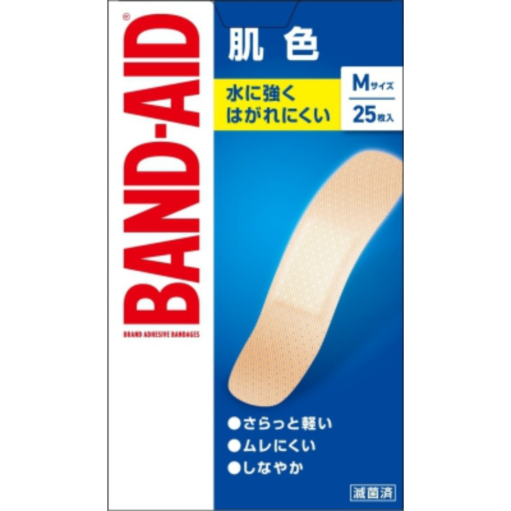 【期間限定!対象商品P2～20倍】 バンドエイド　肌色　Ｍサイズ　２５枚 × 72点