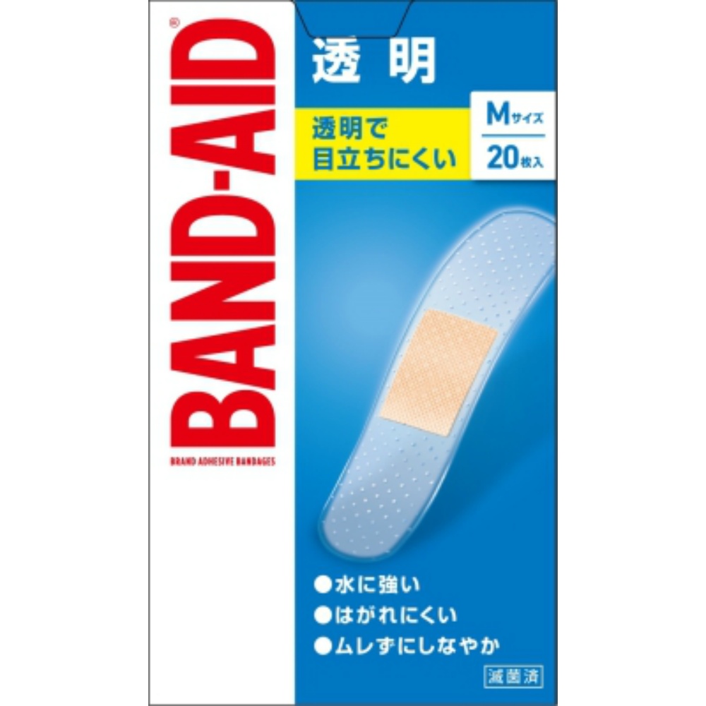【期間限定!対象商品P2~20倍】 バンドエイド 透明 Mサイズ 20枚 × 72点