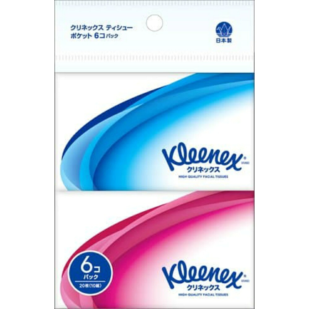 【期間限定!対象商品P2～20倍】 クリネックスティシューポケット６コパック × 40点