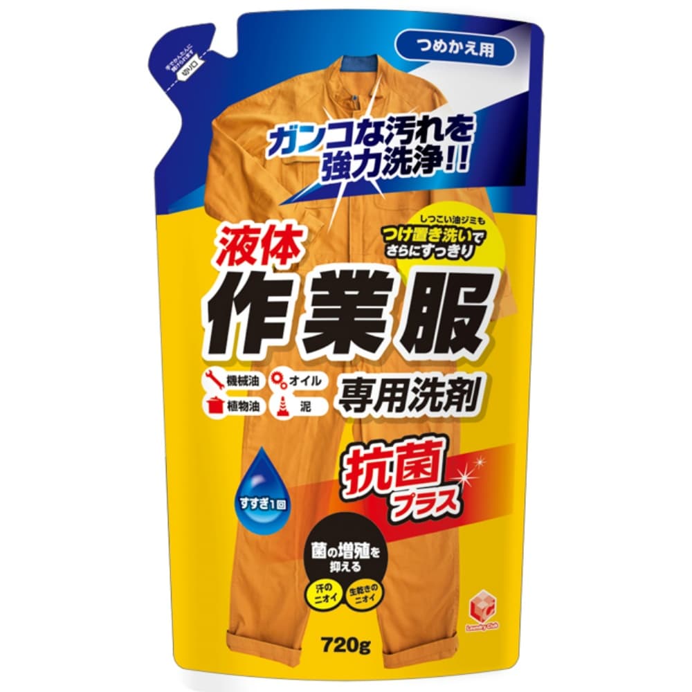 【期間限定!対象商品P2～20倍】 ＬＣ作業服専用液体洗剤　詰替７２０Ｇ × 12点