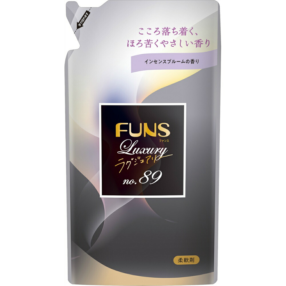 【期間限定!対象商品P2～20倍】 ＦＵＮＳ（ファンス）ラグジュアリー柔軟剤Ｎｏ８９　つめかえ用４８０ｍｌ × 20点