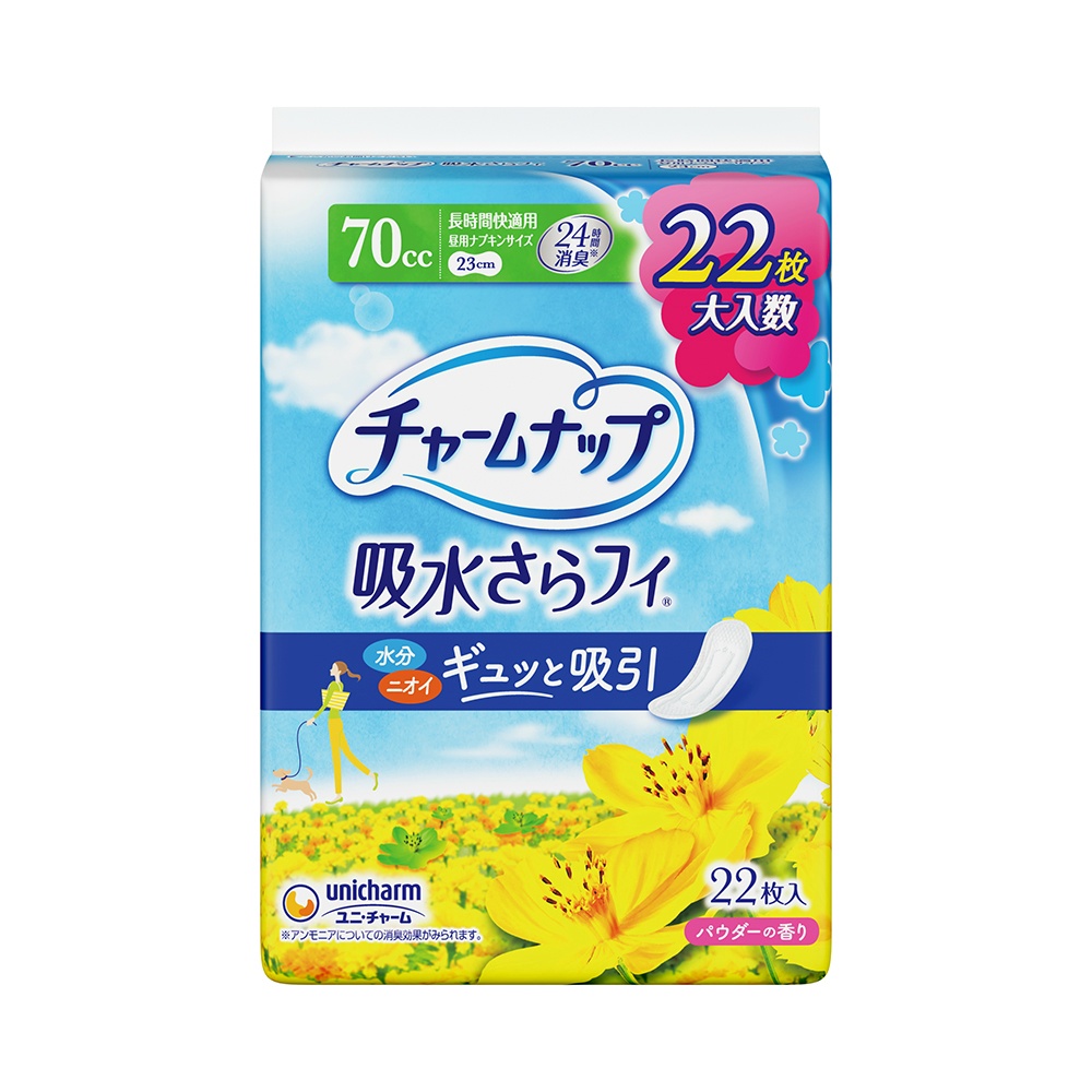 【期間限定!対象商品P2～20倍】 チャ－ムナップ長時間快適用２２枚 × 12点