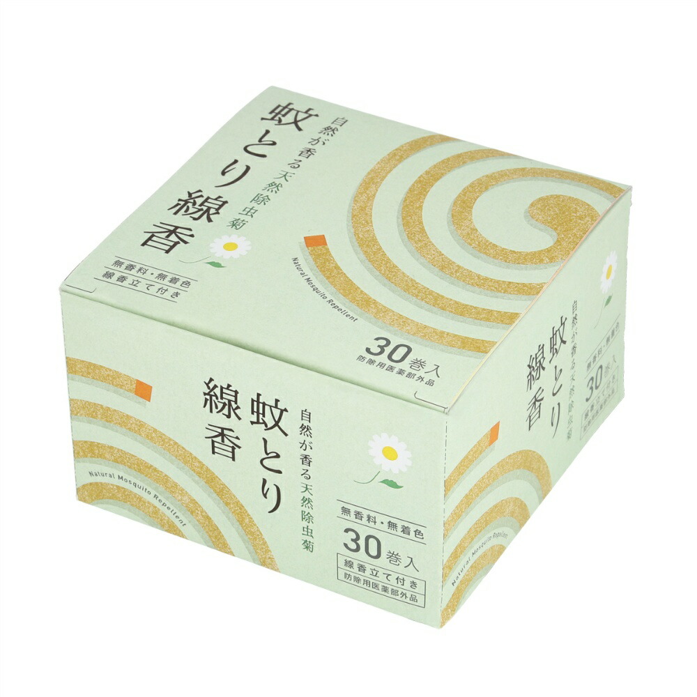 【期間限定!対象商品P2～20倍】 自然が香る天然除虫菊　蚊とり線香 × 24点