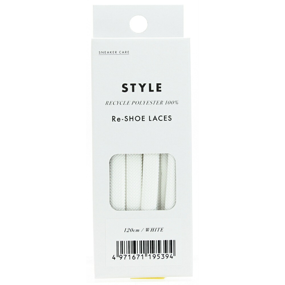 【期間限定!対象商品P2～20倍】 ＳＮＥＡＫＥＲ　ＣＡＲＥ　Ｒｅ－ＳＨＯＥ　ＬＡＣＥＳ　１２０センチ　ホワイト × 250点