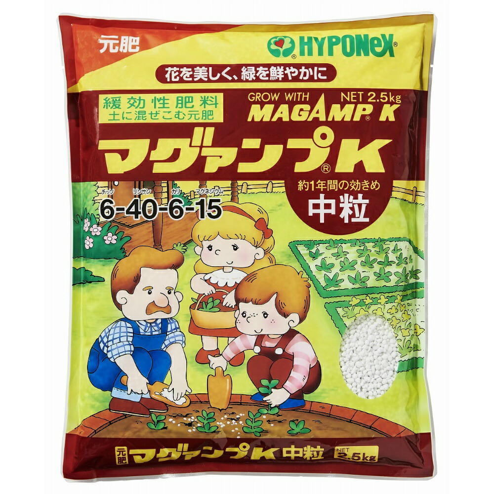 【期間限定!対象商品P2～20倍】 ハイポネックス　マグァンプＫ中粒 × 6点
