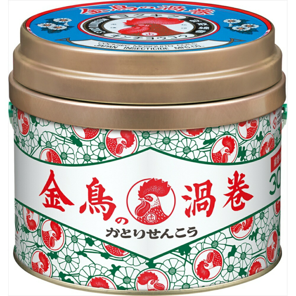 【期間限定!対象商品P2～20倍】 金鳥の渦巻Ｖ　３０巻（缶） × 24点