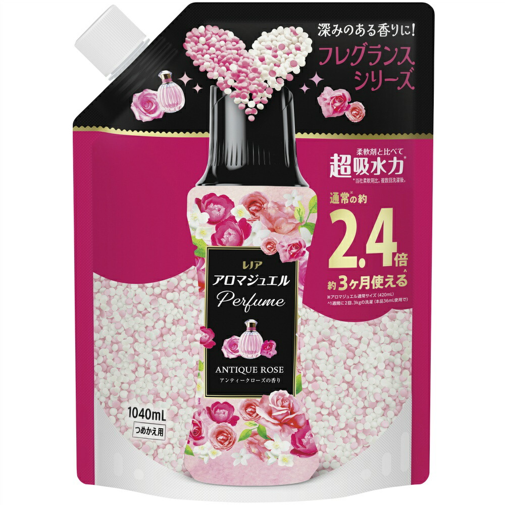 【期間限定!対象商品P2～20倍】 レノアアロマジュエルアンティークローズ＆フローラルの香りつめかえ用特大サイズ × 7点