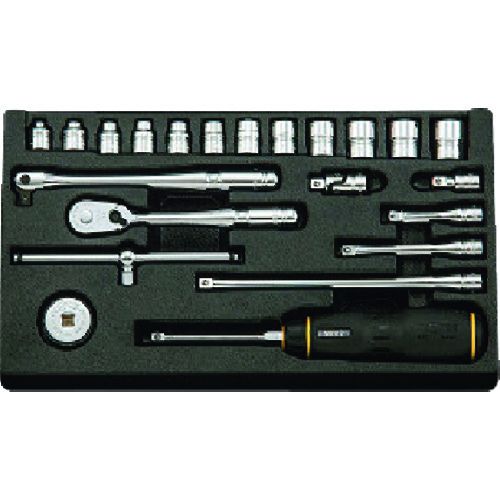 【期間限定!対象商品P2～20倍】 ｎｅｐｒｏｓ　６．３ｓｑ．ソケットレンチセット［２２点］ 1Ｓ