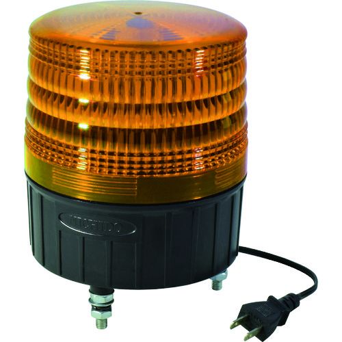 【SS制限事項 38万商いもの以上10%OFF】 ＮＩＣＨＩＤＯ 大型ＬＥＤ回転させる灯 ＬＥＤフラッシャー１５０ １００Ｖ 黄 1台