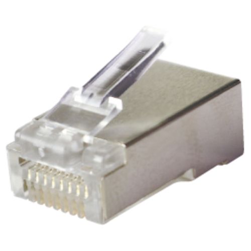 【期間限定!対象商品P2～20倍】 ＪＥＦＣＯＭ　モジュラープラグ（貫通タイプ） 1袋