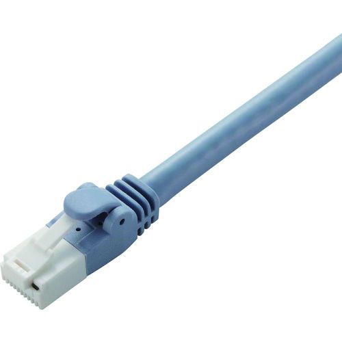 【期間限定!対象商品P2～20倍】 ＥＬＥＣＯＭ　ＬＡＮケーブル　ＣＡＴ６Ａ対応　ＲｏＨＳ　爪折れ防止　３０ｍ　ヨリ線　ブルー 1本