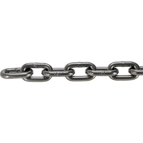【期間限定!対象商品P2～20倍】 ＴＲＵＳＣＯ　ＪＩＳ　Ｆ２１０６第一種規格相当　ロングリンクチェーン　スチール　磨き　線径６ｍｍ×長さ４．１Ｍ～５．０Ｍ 1本