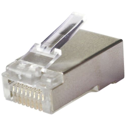 【SS制限事項 38万商いもの以上10%OFF】 ＪＥＦＣＯＭ 種族６モジュラープラグ（遮蔽物付・つき抜ける印字機） 1袋