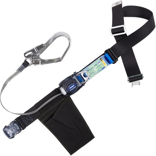 【SS押さえる 38万商いもの以上10%OFF】 ＴＳＵＹＯＲＯＮ 胴三尺帯型墜ちる取り締まり用物の具（巻取手合い）鍵を掛ける規則体系なし リトラ 黒 ＬＬ大きさ 幅５０ＭＭ×長さ１６００ＭＭ １３０ＫＧ相応う型 ワンタッチバックル遣りくち 1本