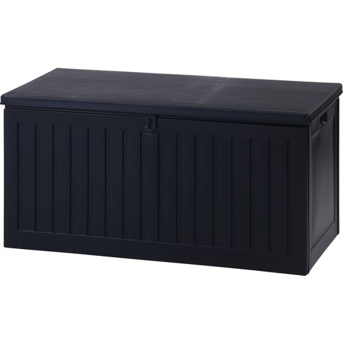 【期間限定!対象商品P2～20倍】 不二貿易　収納ＢＯＸベンチ　ＢＫ　２７０Ｌ　（３８３５７） 1個