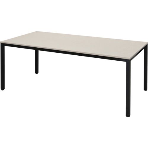 【SS制限事項 38万商いもの以上10%OFF】 ＴＲＵＳＣＯ 会合早見表 Ｗ１８００ｘＤ９００ 白いこと自然的天板Ｘ黒脚 1台