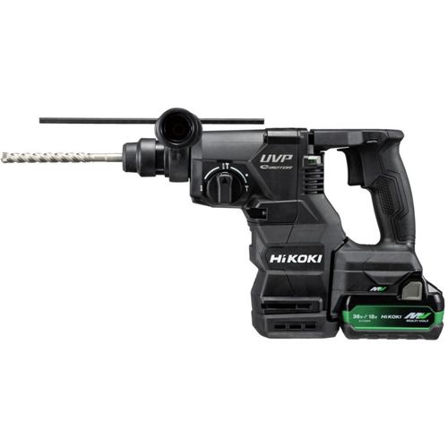 【SS制限事項 38万商いもの以上10%OFF】 ＨｉＫＯＫＩ ロータリハンマドリル ３６Ｖ ＳＤＳプラスシャンク 新マルチ雄捩子書き割り品 ストロングブラック 1台