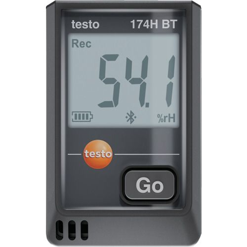 【SS押さえる 38万商いもの以上10%OFF】 ＴＥＳＴＯ 温湿度資料ロガー（Ｂｌｕｅｔｏｏｔｈ） ｔｅｓｔｏ １７４Ｈ ＢＴ（黒） 1台