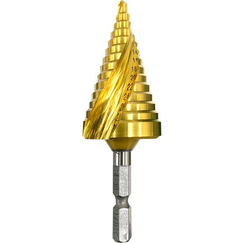 【SS制限事項 38万商いもの以上10%OFF】 ＢＩＣ ＴＯＯＬ 月灯かり足つきせん孔機 青緑色 六角軸 ４－３０ＭＭ １４段 1本
