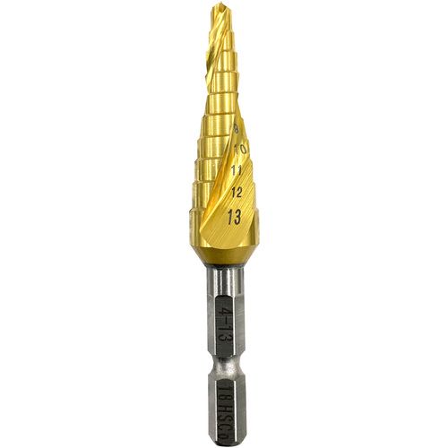 【SS制限事項 38万商いもの以上10%OFF】 ＢＩＣ ＴＯＯＬ 月灯かり足つきせん孔機 青緑色 六角軸 ４－１３ＭＭ １０段 1本
