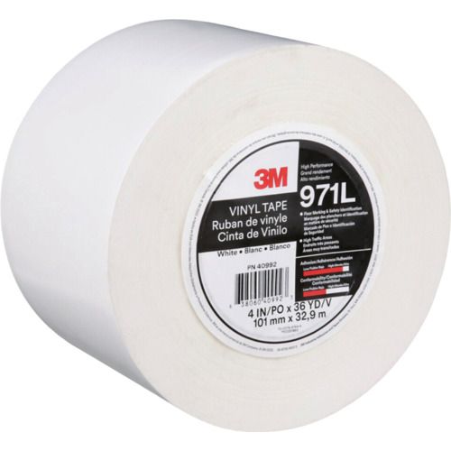 【SS制限事項 38万商いもの以上10%OFF】 ３Ｍ 超高耐久伝達ルート磁気テープ ９７１Ｌ 白 １０１．６粍×３２．９ｍ 1巻