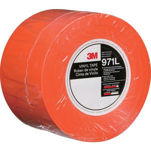 【SS制限事項 38万商いもの以上10%OFF】 ３Ｍ 超高耐久伝達ルート磁気テープ ９７１Ｌ 橙 １０１．６粍×３２．９ｍ 1巻
