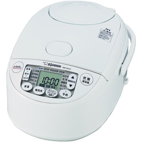 【SS制限事項 38万商いもの以上10%OFF】 ＺＯＪＩＲＵＳＨＩ ＩＨ炊飯ジャー ＮＷーＶＫ ５．５合炊き 白いこと 1台