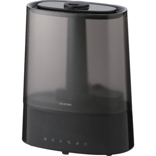 【期間限定!対象商品P2～20倍】 ＩＲＩＳ １１２９００ 上給水超音波ハイブリッド加湿器 ブラック 1台
