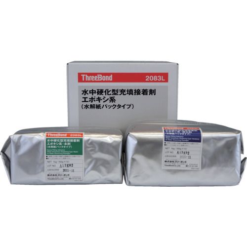 【期間限定!対象商品P2~20倍】 THREEBOND 水中硬化型充填接着剤 TB2083L−2kgset(紙パックタイプ)(2083LN) 1式|福祉用具のバリューケア